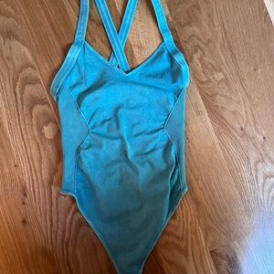 FP Movement by Free People Teal Bodysuit